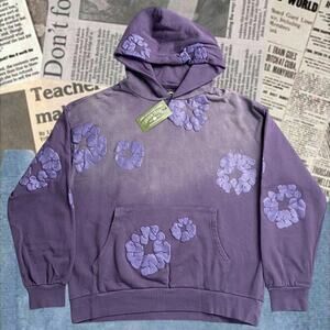 Denim Tears Men's Purple Hoodie